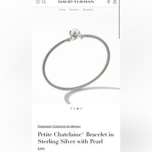 David Yurman pearl bracelet